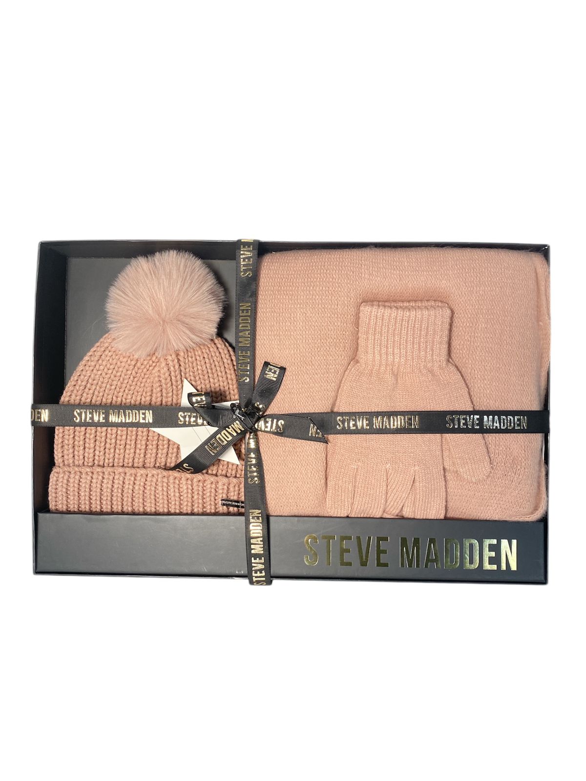 Set de Invierno Steve Madden – Gorro, Bufanda y Guantes